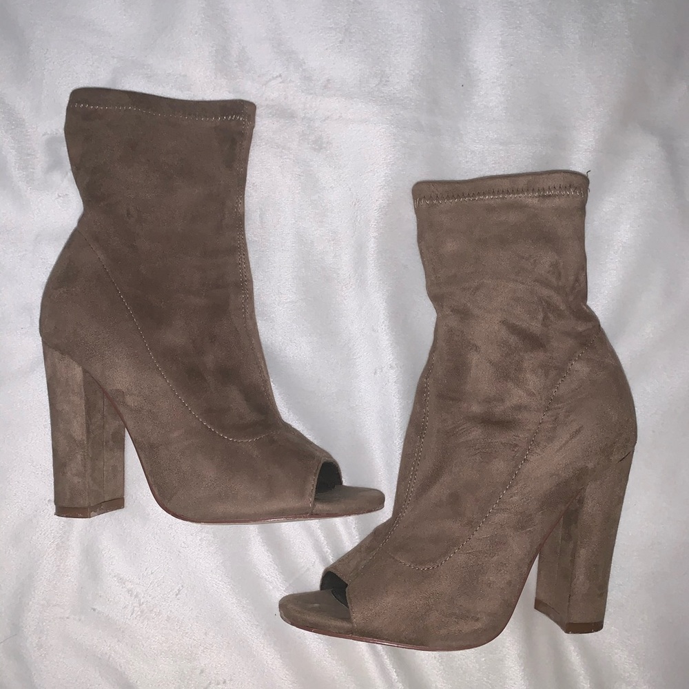 Open toe heels